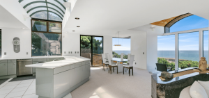 Interior of northern waterfront California home